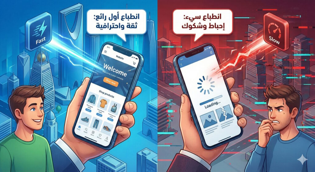 ضاعف مبيعاتك في السعودية بتحسين سرعة موقعك السرعة هي الانطباع الأول