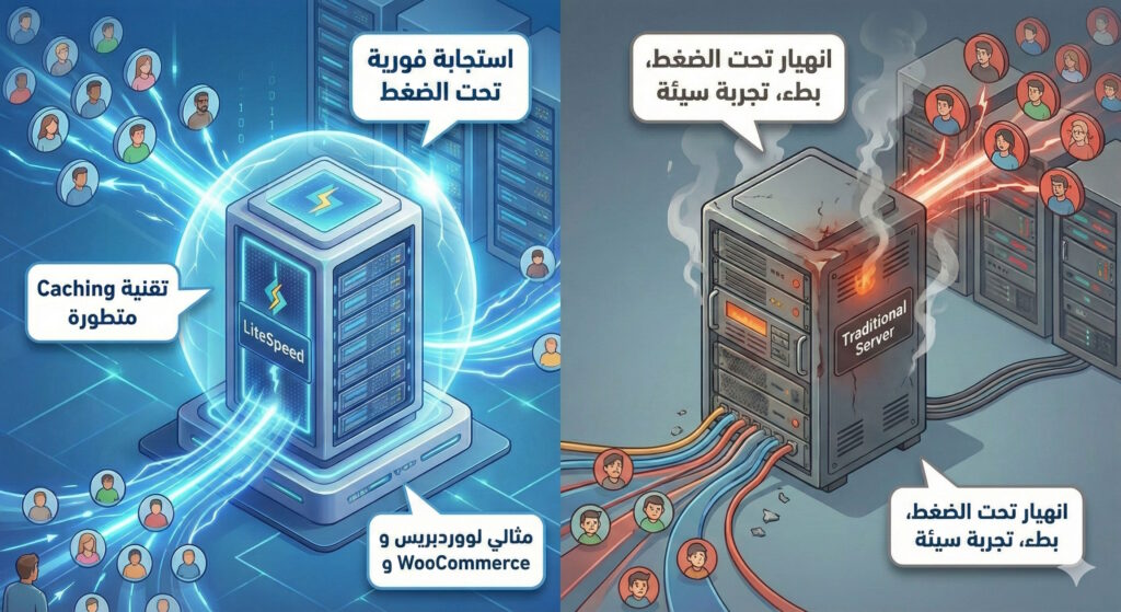 ضاعف مبيعاتك في السعودية بتحسين سرعة موقعك لماذا خوادم LiteSpeed من افضل الحلول